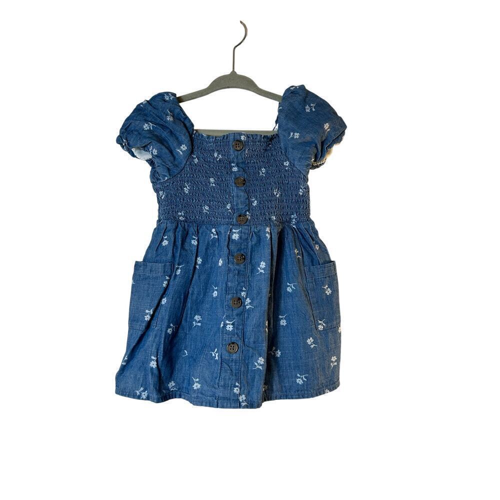 CAT & JACK Girl’s 2-Piece Chambray Dress / Size: 18 Months